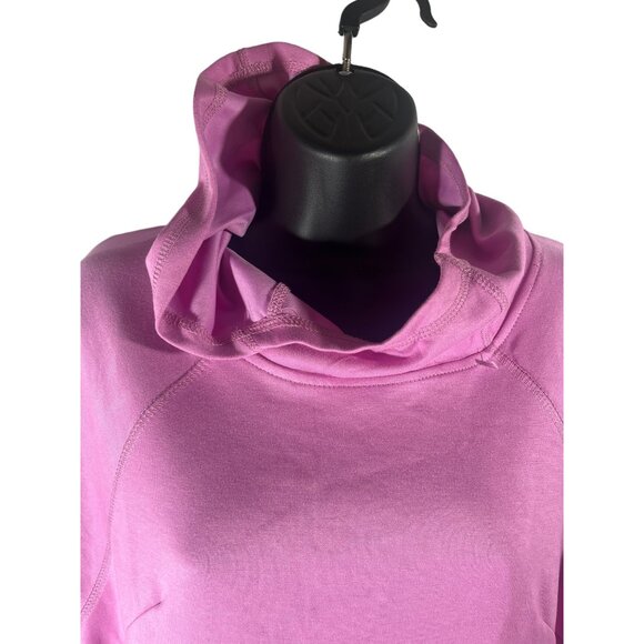 Nine West Sweater Cowl Neck Tunic Athletic Crop Sweatshirt L Womens Pink Sweater - Picture 5 of 9